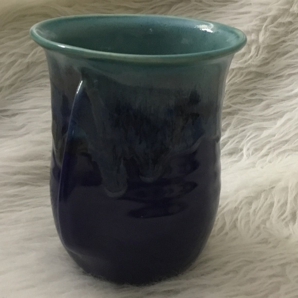 Boho blue coffee tea cup - Picture 4 of 13